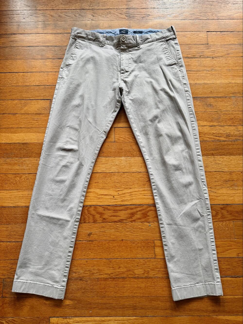 JCREW ‘Driggs’ Flex Khaki Chinos Mens sz 33x32